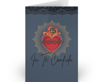 Notitiekaarten Heilig Hart van Jezus, Katholiek Notitiekaart, Katholiek briefpapier, Katholiek cadeau Vrouwen, Katholieke moeder, Katholieke moeder, Moederdag