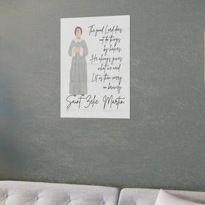 Printed Catholic Print, Saint Zelie Martin, Catholic Decor, 3 Sizes, Religious Print, Catholic Art, Sacred Art, Catholic Gift mom