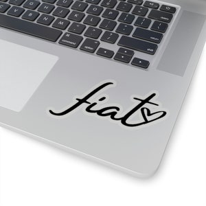 Sticker vinyle Fiat, maman catholique, fête des mères, cadeau pour mère catholique, cadeau pour prêtre, cadeau, adolescent catholique, père catholique
