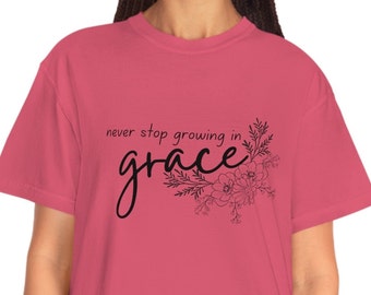 Comfort Colors Religious mom shirt, Grace Shirt, Religious shirt, Catholic shirt, Christian shirt, Prayer shirt, Holiday fashion