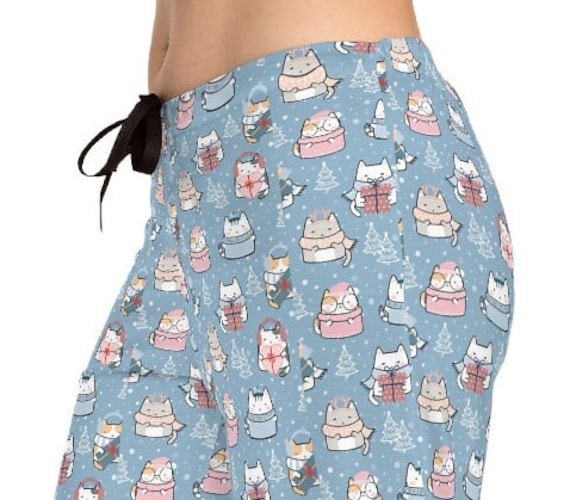 Sleep Shorts for Women Kawaii Cute Cats Pajama Shorts with Pockets Sleepwear  Pants at  Women's Clothing store