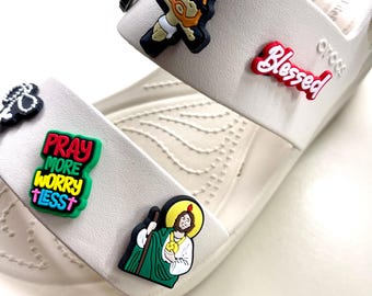 Catholic croc charms, Catholic kid gift, Catholic teen, shoe charms, faith charms, Catholic jibits, Catholic gift, Marian charms