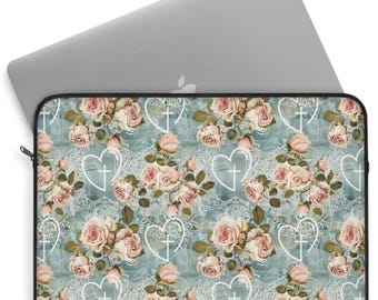 Christian Laptop case, Christian gift for her, Cross Laptop Sleeve, 3 sizes, Christian teen, Christian Mother, Christian teacher gift