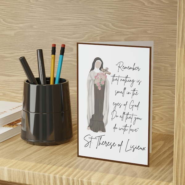 St. Therese of Lisieux Notecards | Catholic Notecard Stationary |Catholic gift for Women | Catholic mom | Catholic Stationary | Easter gift