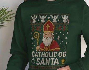 Ful jultröja, katolsk jultröja, jultröja, Sankt Nikolaus, helgontröja, jultröja, katolsk jul
