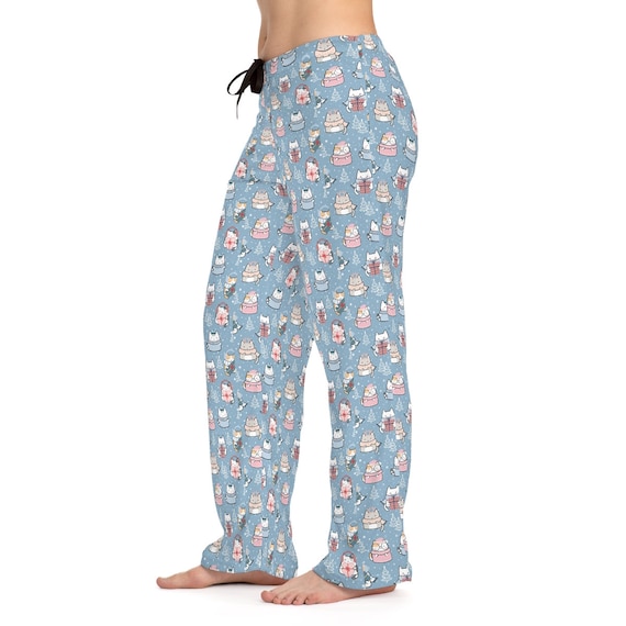 Winter Cat Pajamas Kitty Pajamas Women's Pajama Pants - Etsy Winter Cat Pajamas Kitty Pajamas Women'S Pajama Pants - Etsy