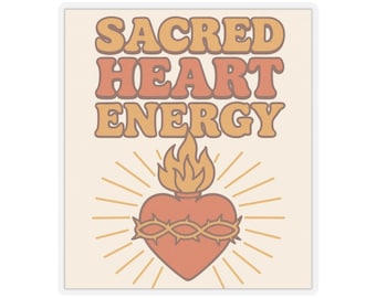 Sacred heart Sticker, Catholic sticker, Holiday sticker, catholic sticker, mom gift catholic, gift religious sticker, Holiness sticker, RCIA