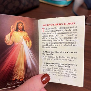 Devotion Book Sacred Heart Prayer Book Pocket Sized Novena Book Divine Mercy Chaplet Catholic Prayer Book