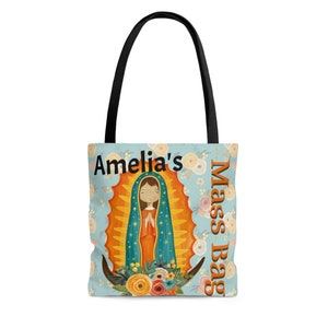 Personalisierte Masse Tasche für Kinder | Lady von Guadalupe Tasche |Kinder-Masse-Tasche | Katholisches Kind |Taufgeschenk | Katholisches Geschenk | Kommunion Geschenk