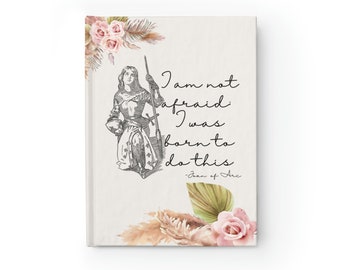 Jeanne d'Arn Notizbuch | Boho Notizbuch, katholisches Notizbuch | Geschenk für Frauen | Katholische Mutter | Katholische Briefpapier | Muttertag | Heiligen