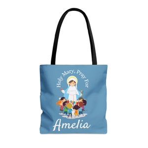 PERSONALISIERTE katholische Messtasche für Kinder / Ave Maria / Heiliges Kissen / katholisches Kind / Taufgeschenk / Kommuniongeschenk, katholisches Baby