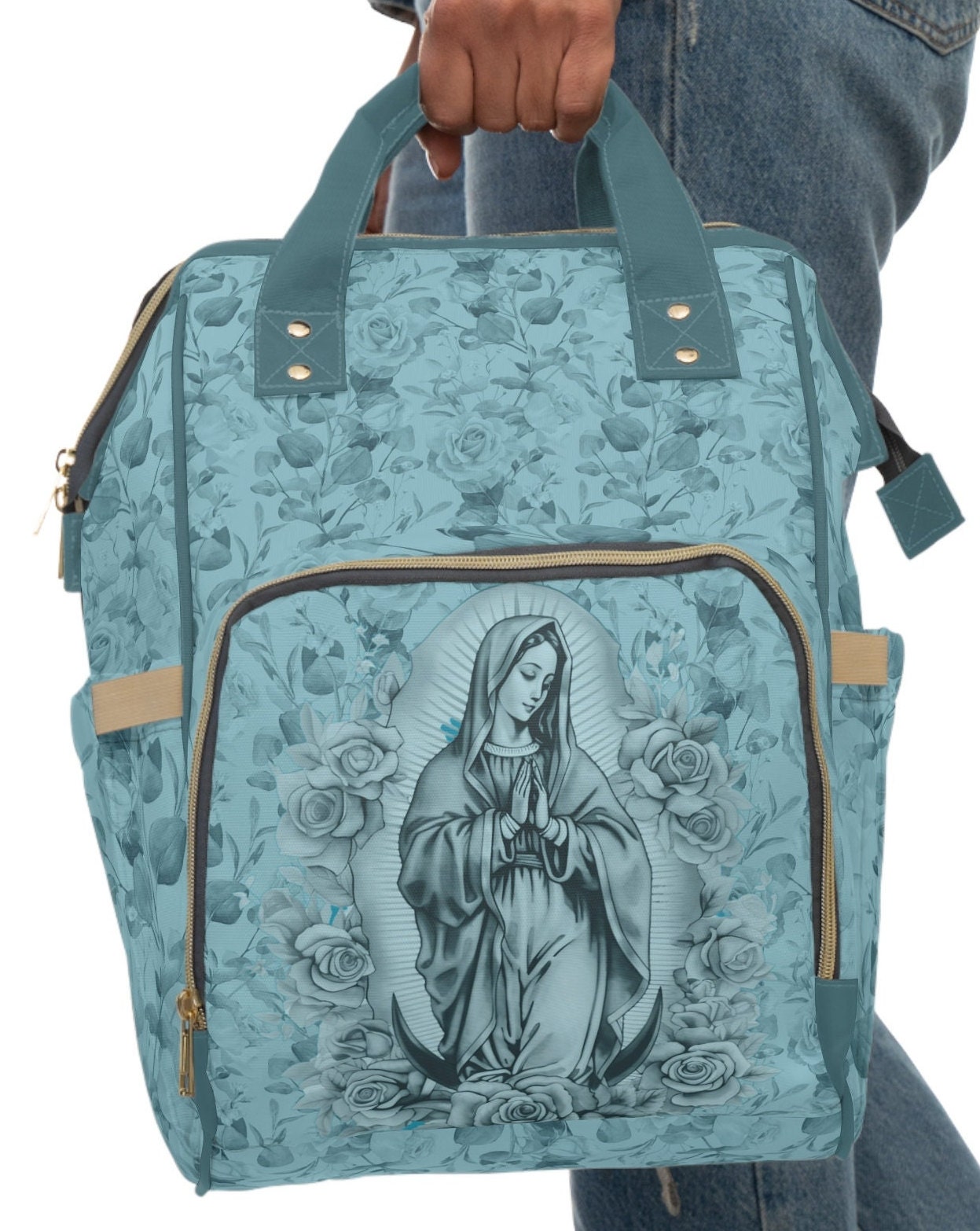 Lady of Guadalupe bag, Mass Bag, Catholic teacher bag, Catholic Gift, Catholic mom bag, Confirmation, Catholic new mother, Catholic Student