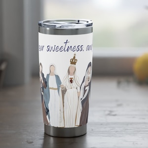Marian Tumbler Catholic Gift Mary Tumbler Marian Cup Mary Gift Confirmation Gift Catholic Tumbler Catholic Mug Catholic decor Catholic fam