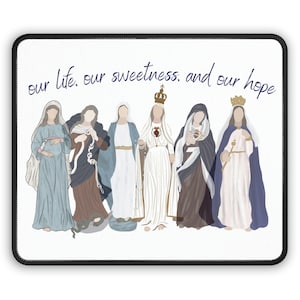 Catholic Gift for Mom, Marian Mouse Pad, Catholic Mothers Day gift, Catholic Mom Gift, Gift for Her, Gift for priest, Seminarian gift
