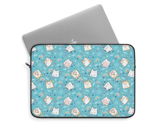 Cat lover gift, Cat mom gift, Cat Laptop Sleeve | 3 size options | Cat Computer Case cat mom | cat mom gift | cat mama | animal lover