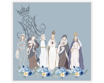 Mary Vinyl Aufkleber, katholisches Geschenk, katholischen Aufkleber, marianischen Aufkleber, Krippe Aufkleber, katholische Mutter Geschenk, religiöse Aufkleber Geschenk für Priester