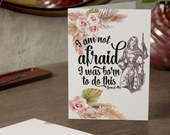 Joan of Arc Notecards | Boho Notecard, Catholic Notecard |Catholic gift for Women | Catholic mom | Catholic Stationary | Mothers Day