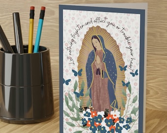 Notitiekaarten Dame van Guadalupe | Katholiek briefpapier |Katholiek cadeau voor vrouwen | Katholieke moeder | Katholiek briefpapier