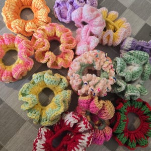 Handmade crochet scruncie