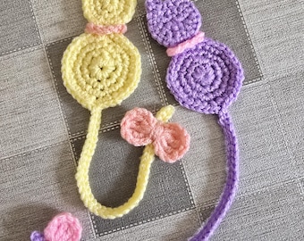Handmade Crochet Cat Bookmark | Flower Accent, Book Lover Gift