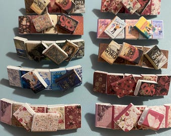 Book Themed Girls Hair Clip Barrette - Great Gift - Hair Accessories for long and short hair for Book Lovers - Mini Books