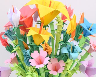 Multifloral Origami Bouquet