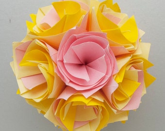 Baby Yellow and Pink Flower Ball