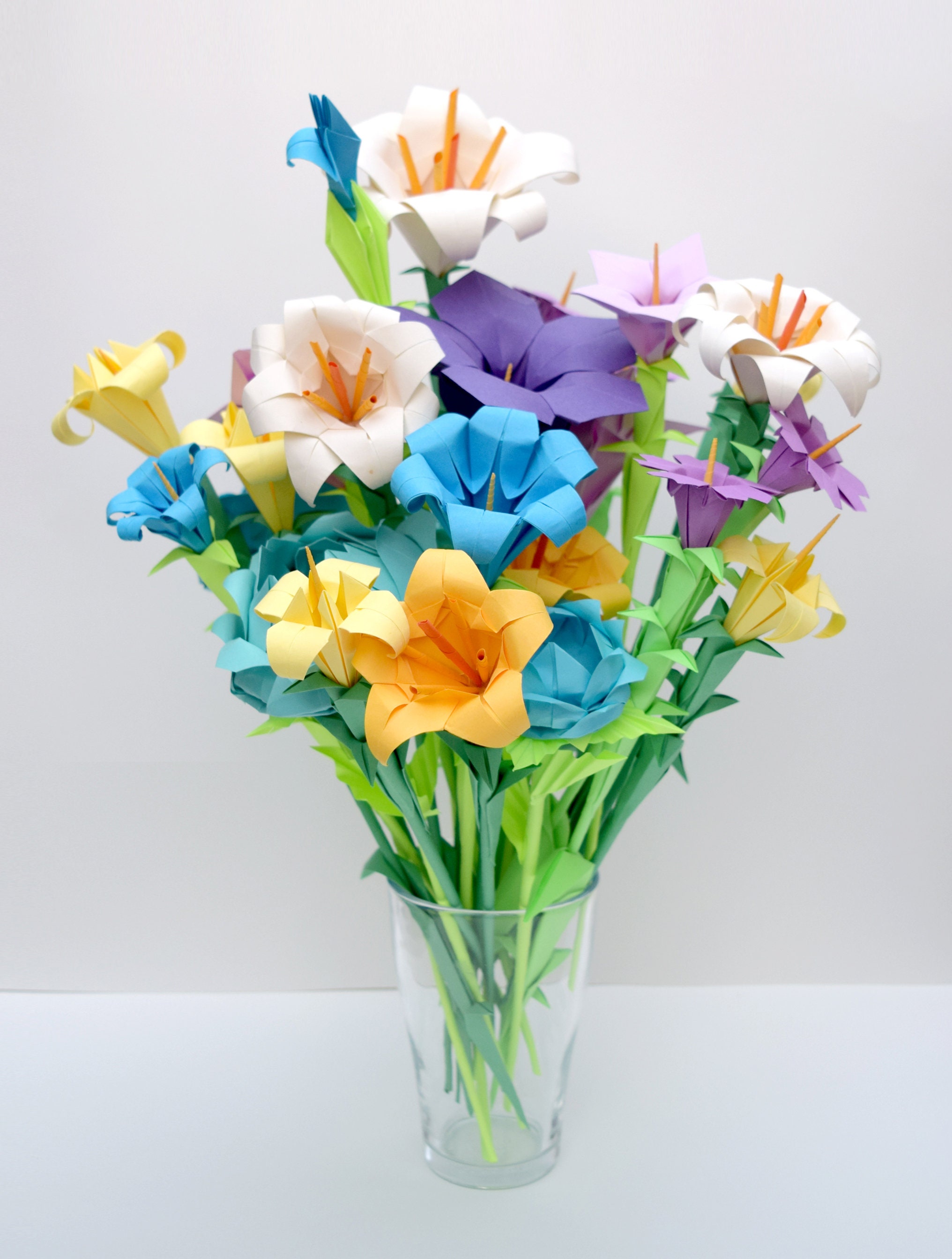 Origami flower bouquet deals