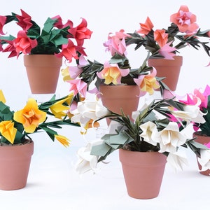 Paper Cream White Christmas Cactus, Holiday Cacti, Thanksgiving Cacti, Easter Cacti image 4