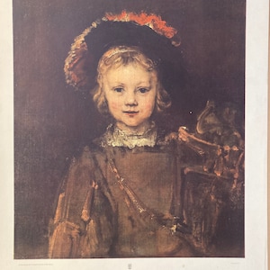 Large antique artist print