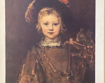 Large antique artist print