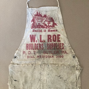 Antique work apron