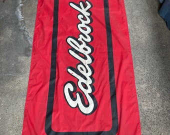 Vintage edelbrock banner flag