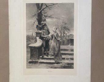 Large 1900s lithograph