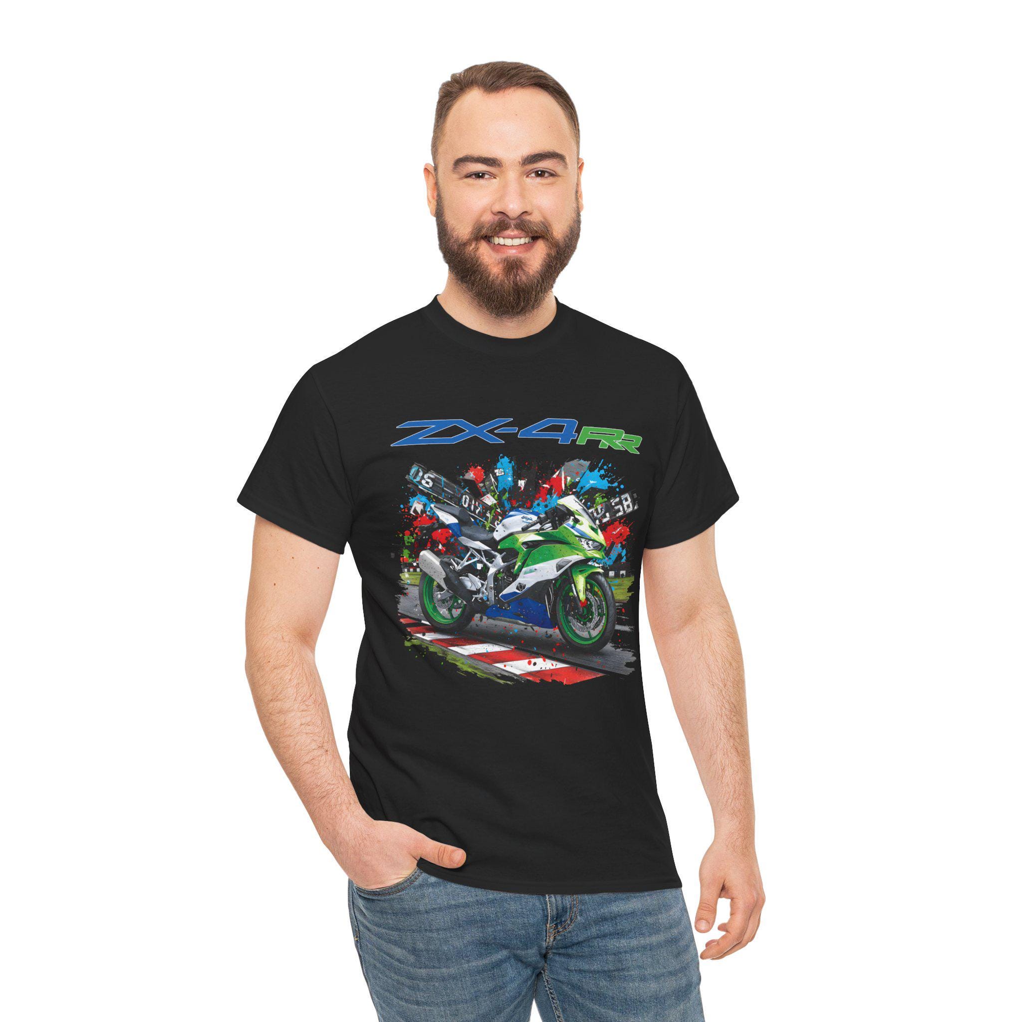 Ninja ZX4RR 40周年記念Tシャツ、ZXR750トリビュートTシャツ、レトロ