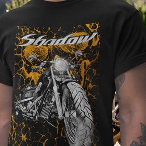 Honda Shadow 600 T Shirt VLX 600 Classic Cruiser Motorcycle Tee V Twin Bobber Project Rider Graphic Top For Honda Fans Custom Gift