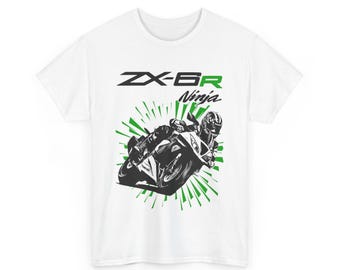 Ninja ZX-6R T Shirt Supersport 636 Screamer Motorcycle Tee Racing
