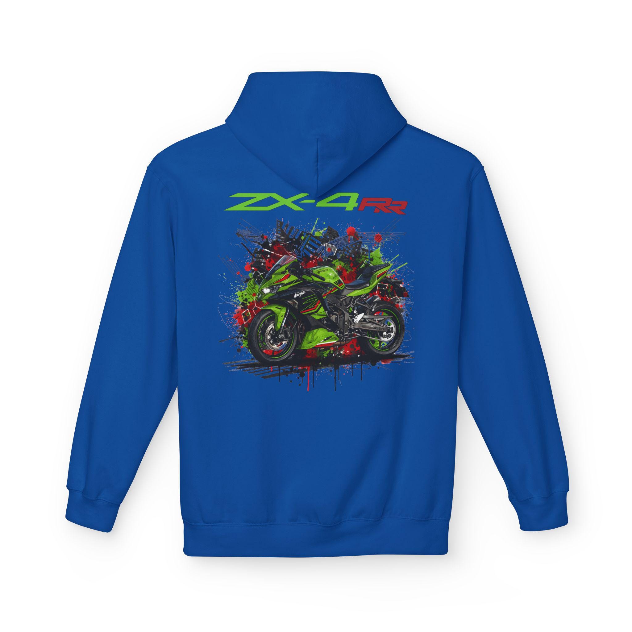Ninja ZX4RR Hoodie, ZX 4 Screamer Gift, 400cc Inline Four Pullover