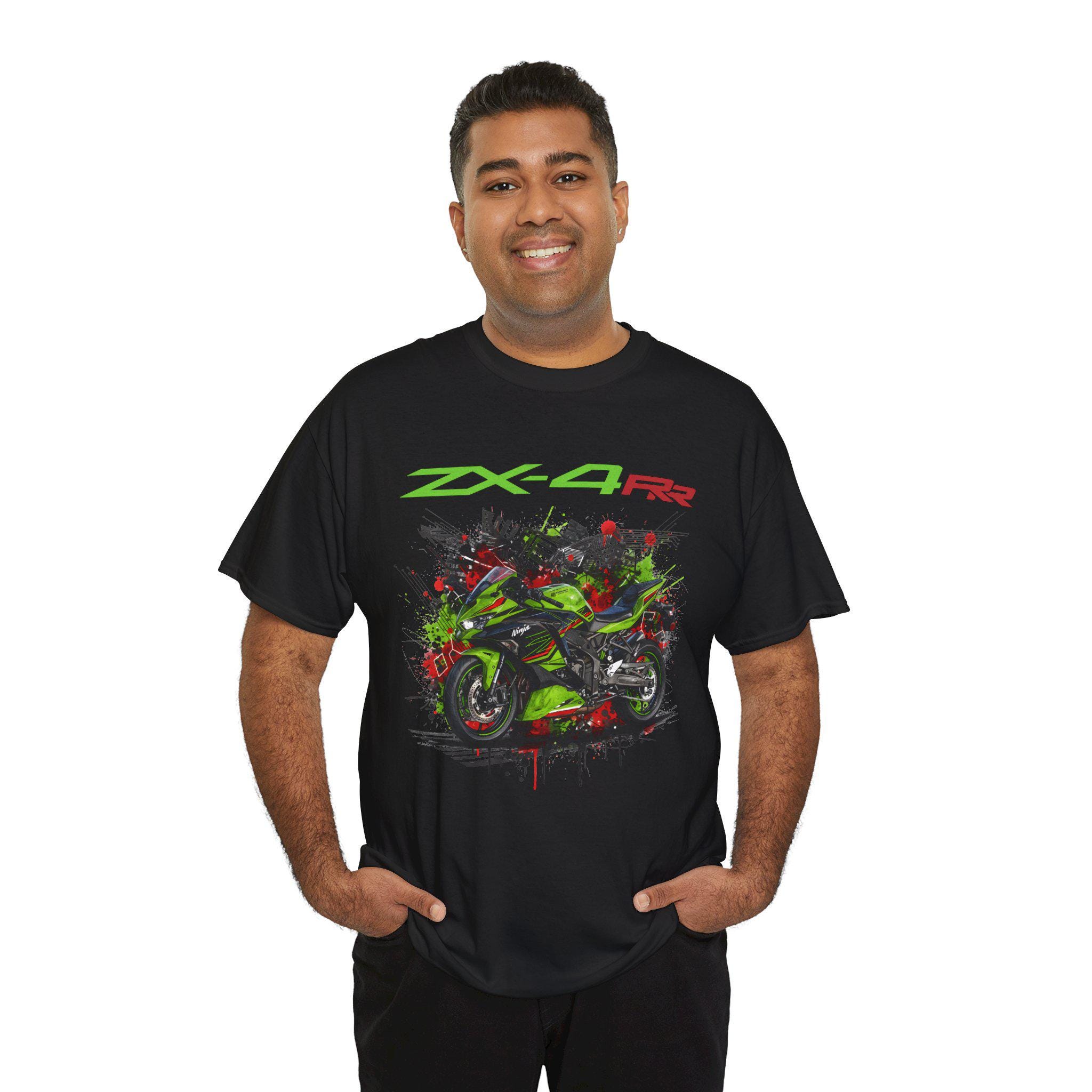 Ninja ZX4RR Tシャツ、400ccインライン4スクリーマーTシャツ、ZX 4