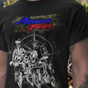 Honda Africa Twin Legacy Edition T-shirt Motorfiets T-shirt XRV750 CRF1100L Rider Top voor Honda-fans True Adventure Dakar Spirit Cadeau