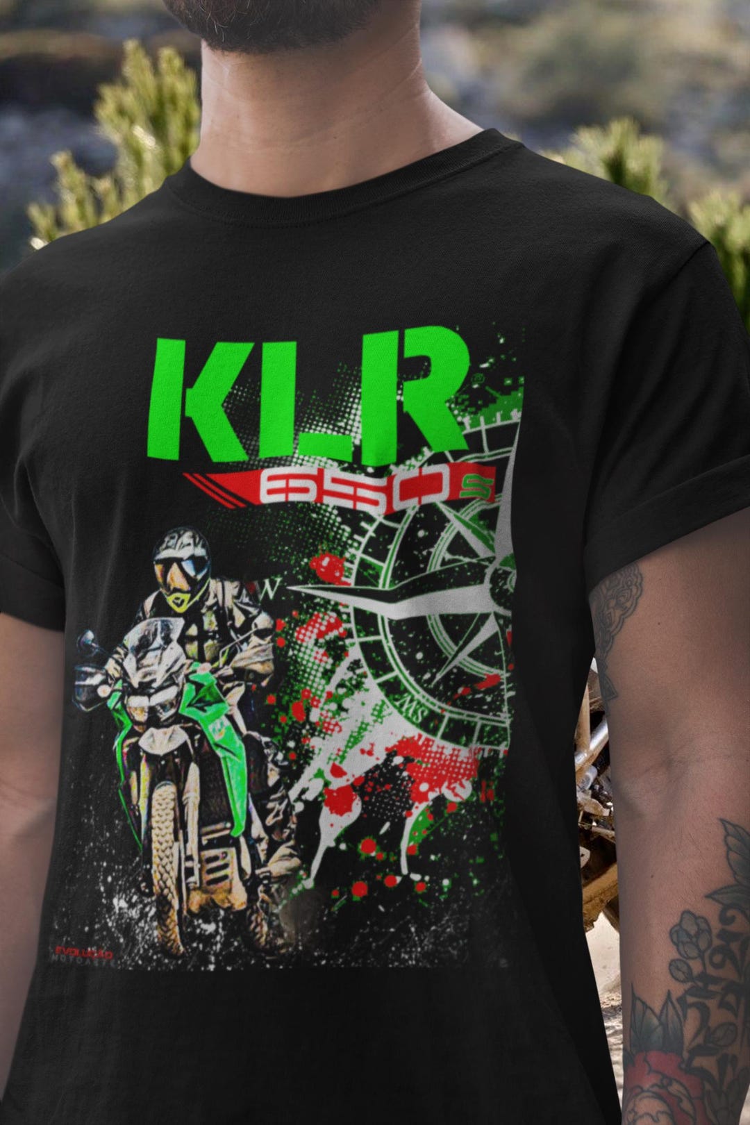 thumbnail image 2 of T-shirt Kawasaki KLR650 2022-2024 - Moto Animals 2 of 13