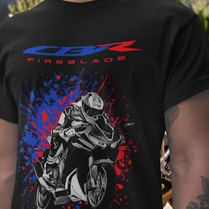 Honda CBR1000RR Fireblade T Shirt for Motorcycle Riders Gift for Honda Fans Biker Unisex Tee Racing Moto Street Style Shirt