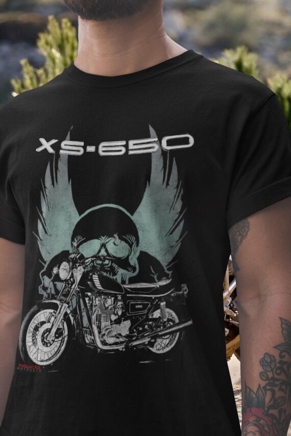 XS650 ヴィンテージ バイク Tシャツ レトロ カフェレーサー バイカー T