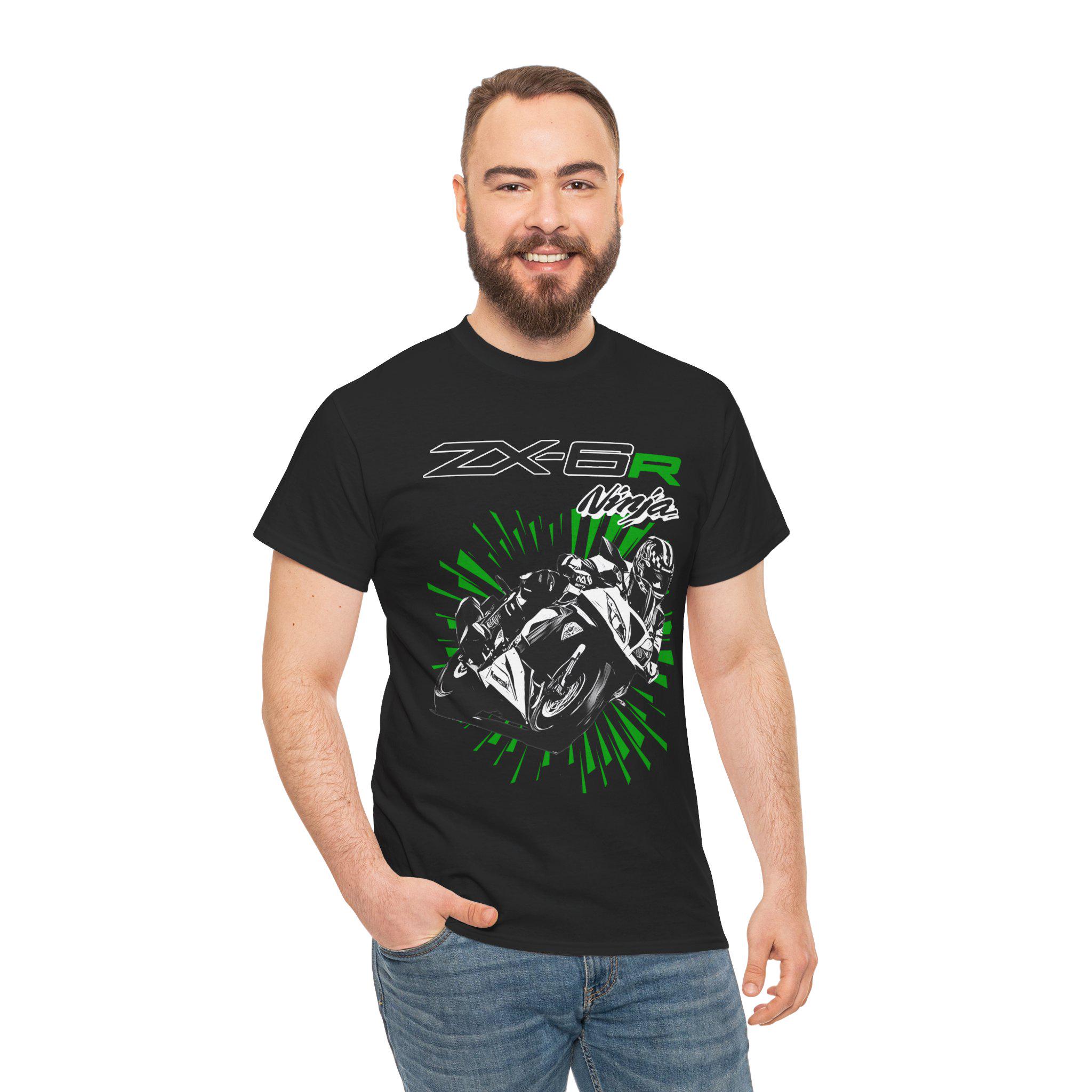 Ninja ZX-6R T Shirt Supersport 636 Screamer Motorcycle Tee Racing