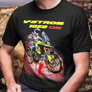 Suzuki V-Strom 1050DE T Shirt The Dual Explorer Motorcycle Tee Off Road ADV Rider Top For Suzuki Fans Gravel Mode Gift Moto Vstrom Adventure