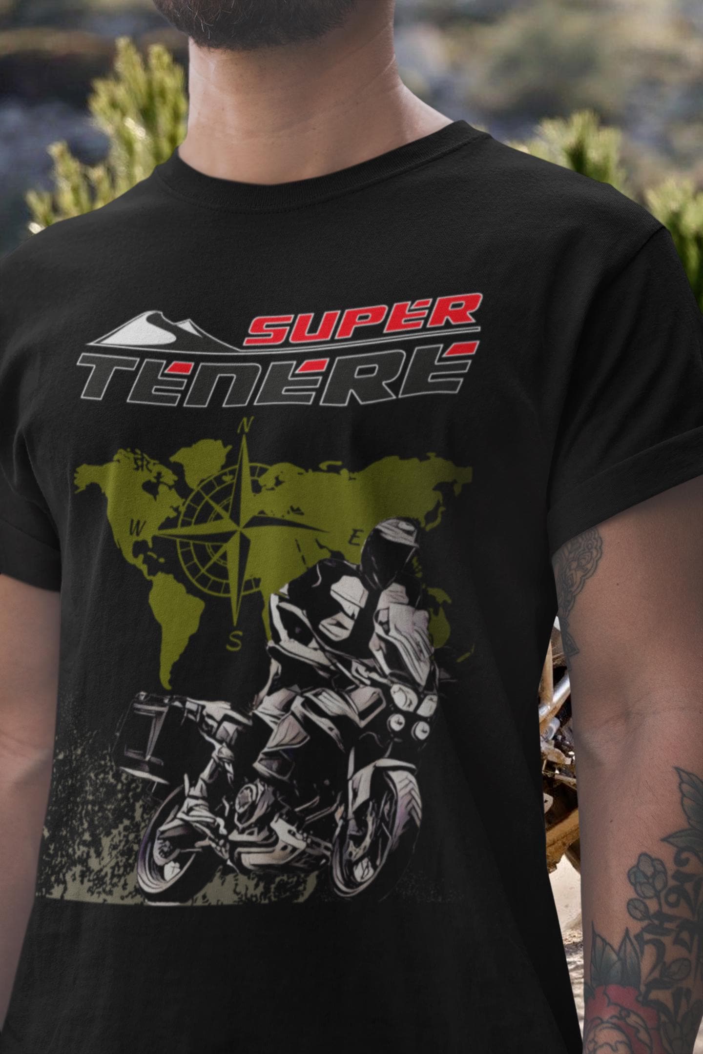Super Tenere 1200 T Shirt Adventure Touring Motorcycle Gift for
