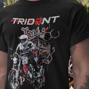Triumph Trident 660 T Shirt Middleweight Roadster Motorcycle Tee Triple Engine Rider Graphic Top For Triumph Fans Modern Classic Gift