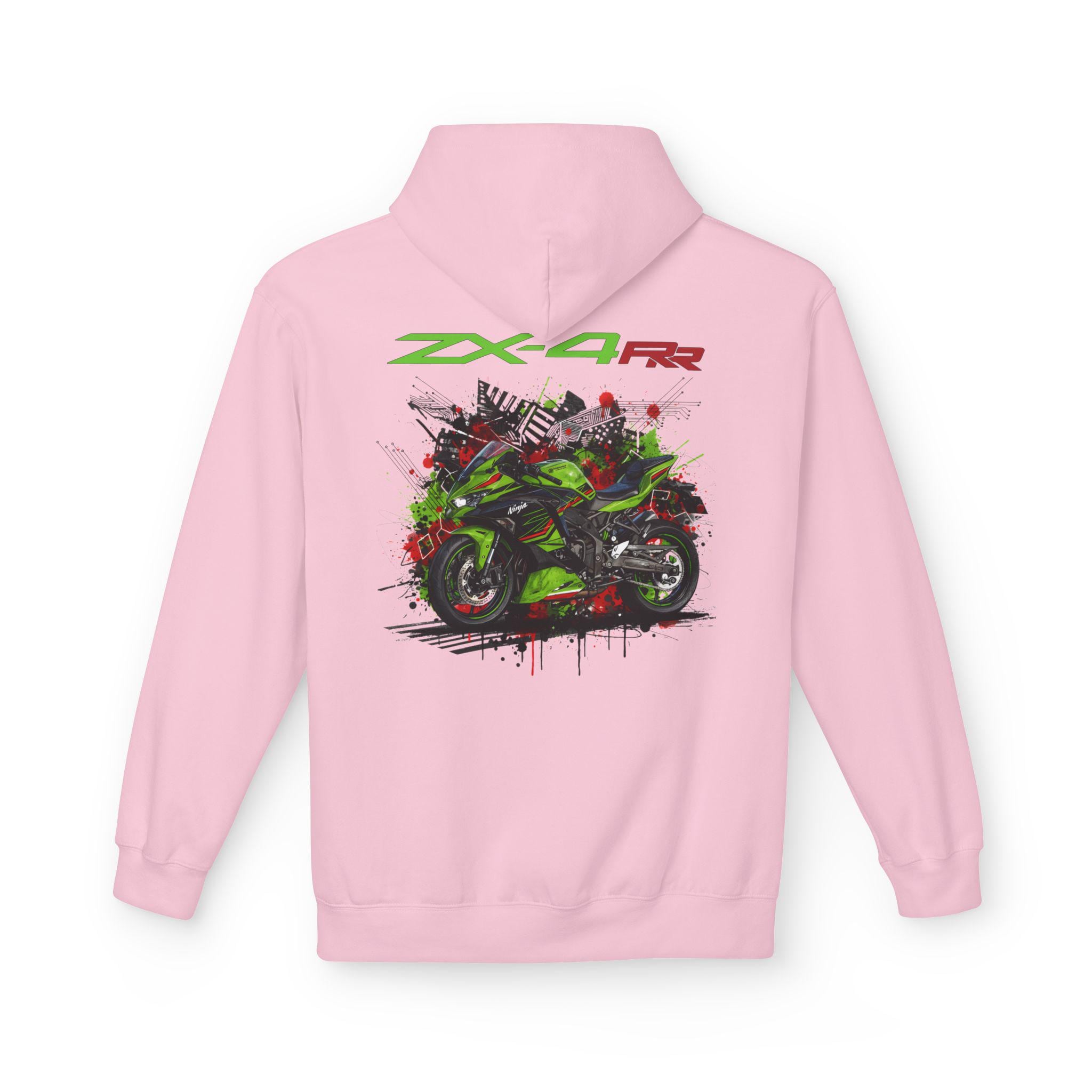 Ninja ZX4RR Hoodie, ZX 4 Screamer Gift, 400cc Inline Four Pullover
