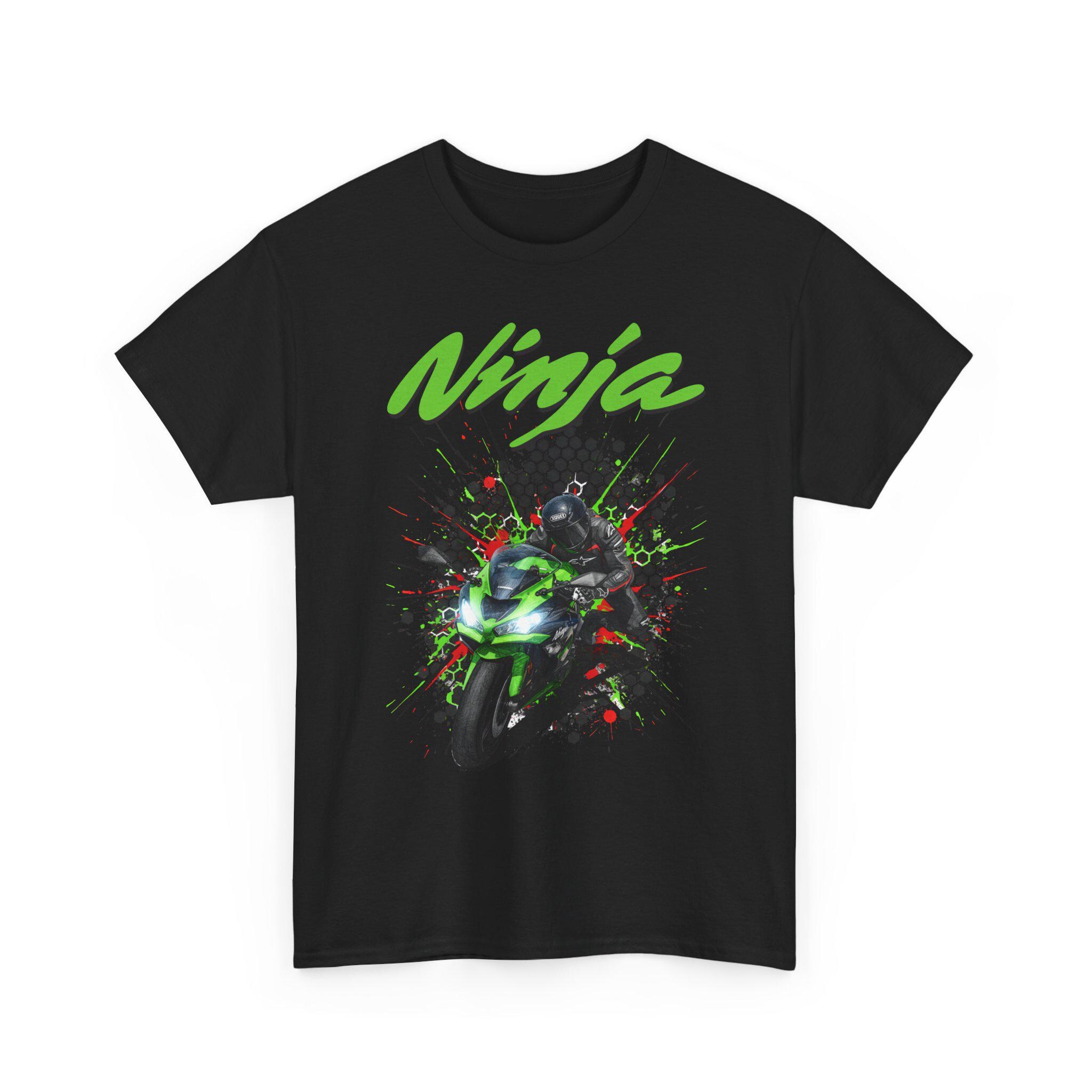 世界に1枚しかないTEE 欲しい方譲ります Ninja T Shirt, Team Green Biker Gift, for Men, Japanese Sportbike
