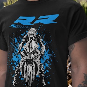 BMW S1000 RR Sportbike T-Shirt Motorcycle Racing Tee for Track Day Fans Riders